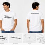 TravelHero Premium Oversized Cotton T-Shirt – White