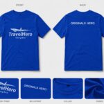 TravelHero Premium Oversized Cotton T-Shirt – Royal Blue