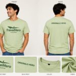 TravelHero Premium Oversized Cotton T-Shirt – Pistachio Green