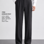 Korean Old Money Pants For Men (Black)